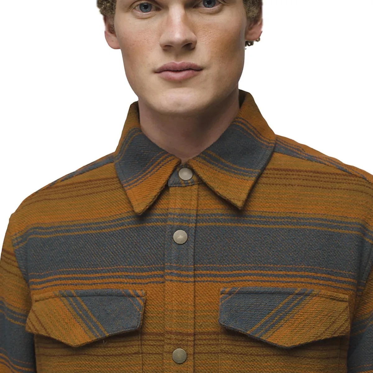 Prana Happy Camp Flannel men's jacket Sepia Hot