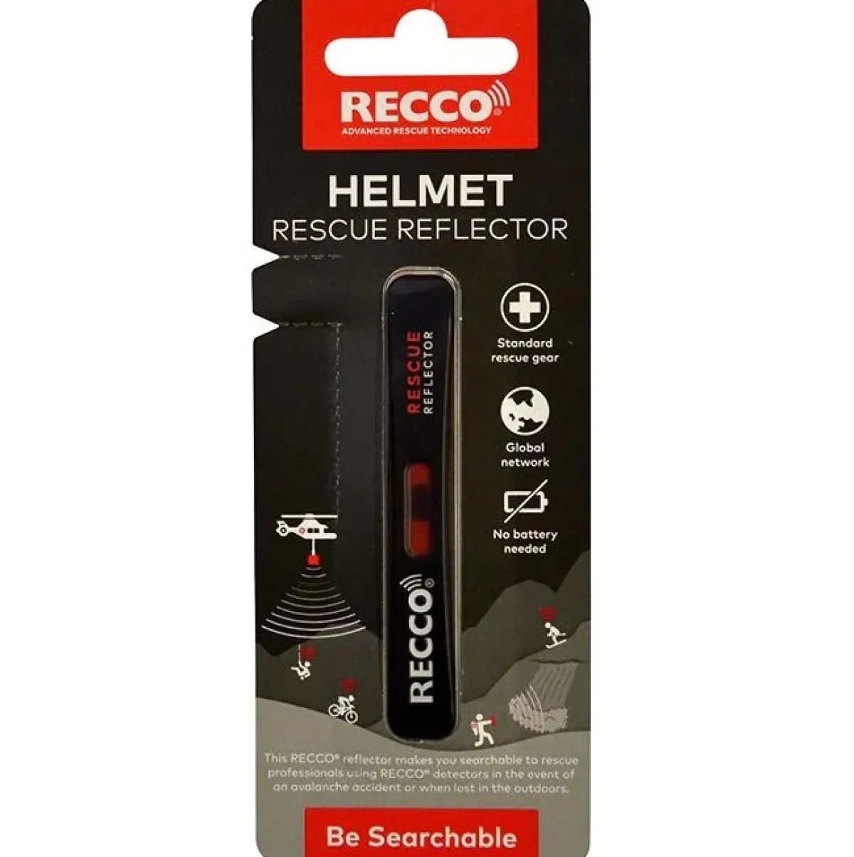 RECCO Helmet Rescue Reflector Red Shop