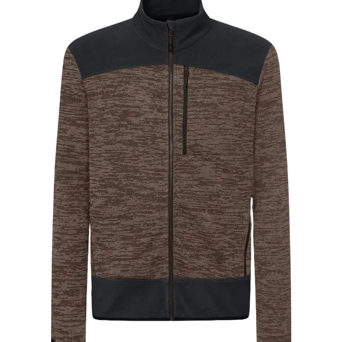 Rock Experience Keewalick Mock Neck men’s fleece Deep Taupe Melange/Caviar Cheap