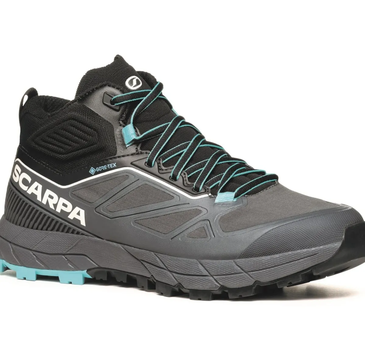 SCARPA Rapid Mid GTX WMN women's approach shoes Anthracite/Turquoise Hot
