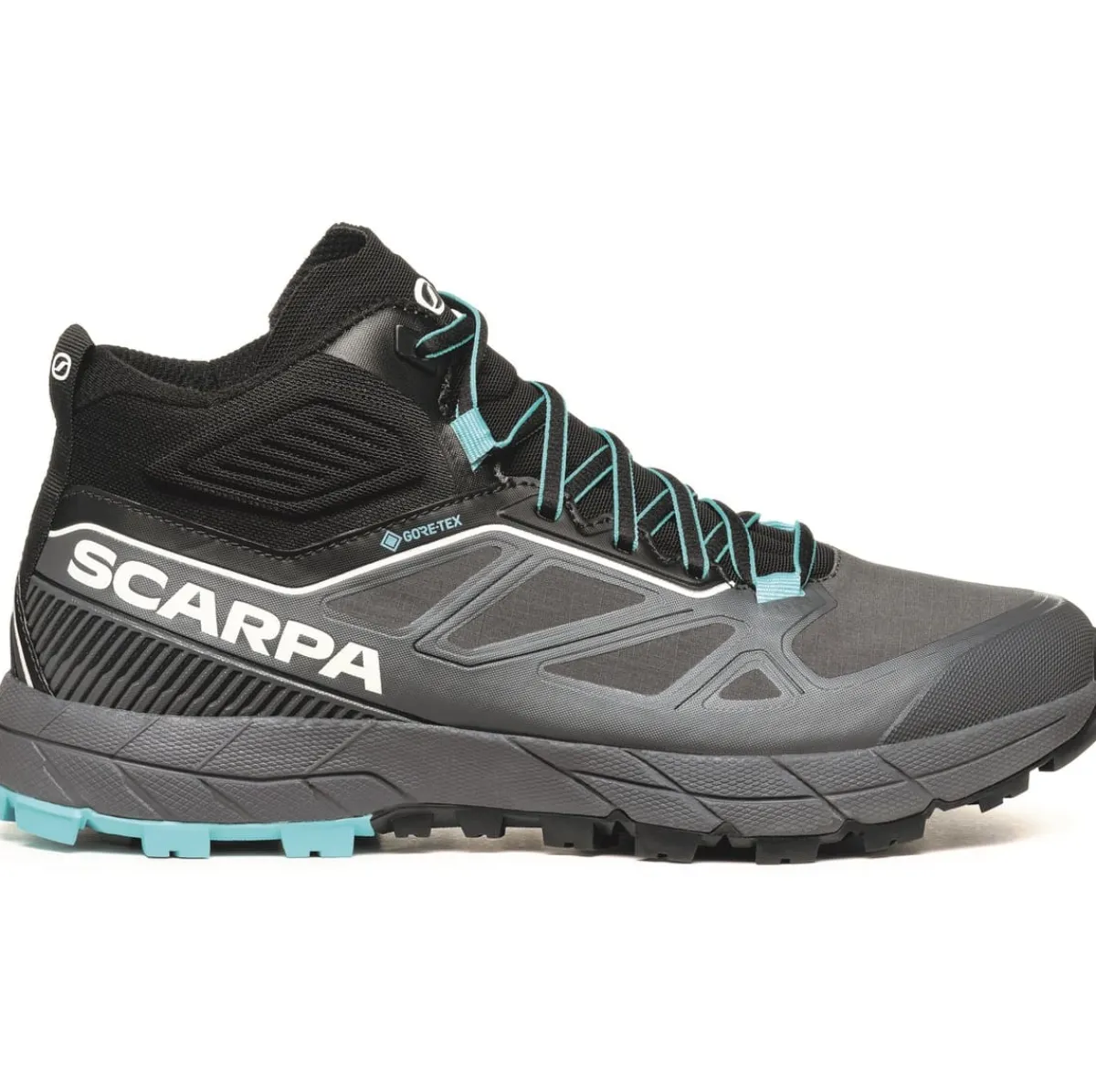 SCARPA Rapid Mid GTX WMN women's approach shoes Anthracite/Turquoise Hot
