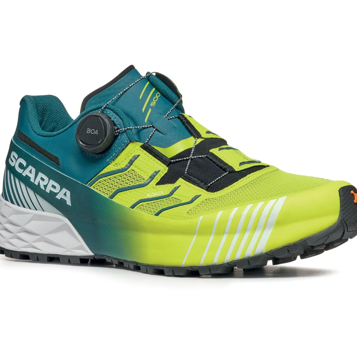 SCARPA Ribelle Run Kalibra HT trail running shoes Lime Green/Deep Lagoon Flash Sale