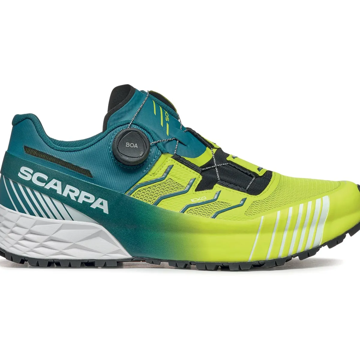 SCARPA Ribelle Run Kalibra HT trail running shoes Lime Green/Deep Lagoon Flash Sale