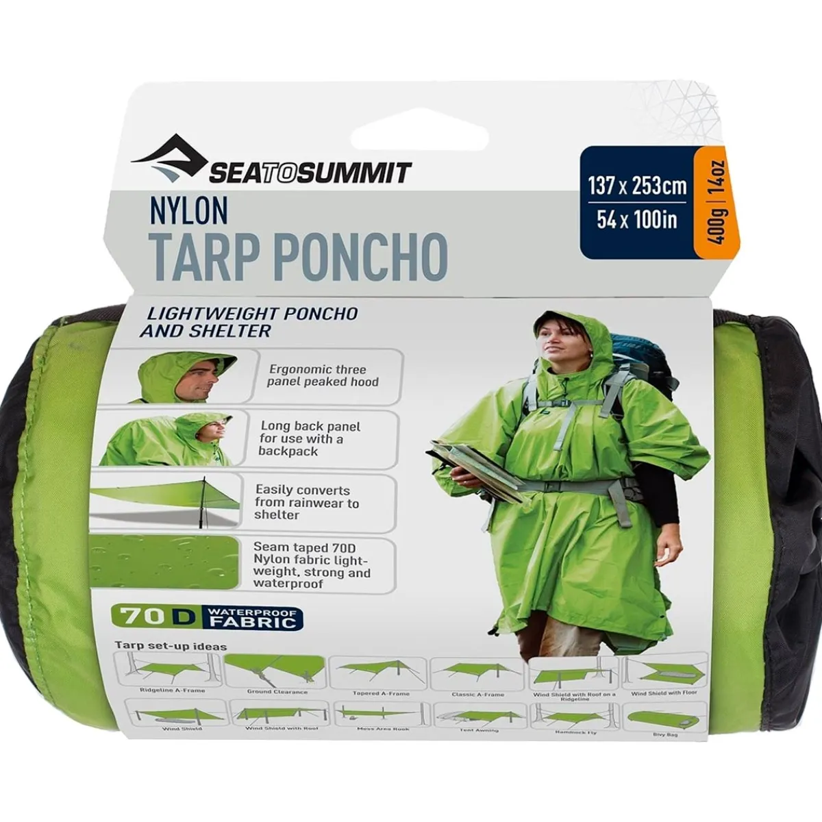Sea To Summit Nylon Tarp Poncho waterproof poncho Cheap