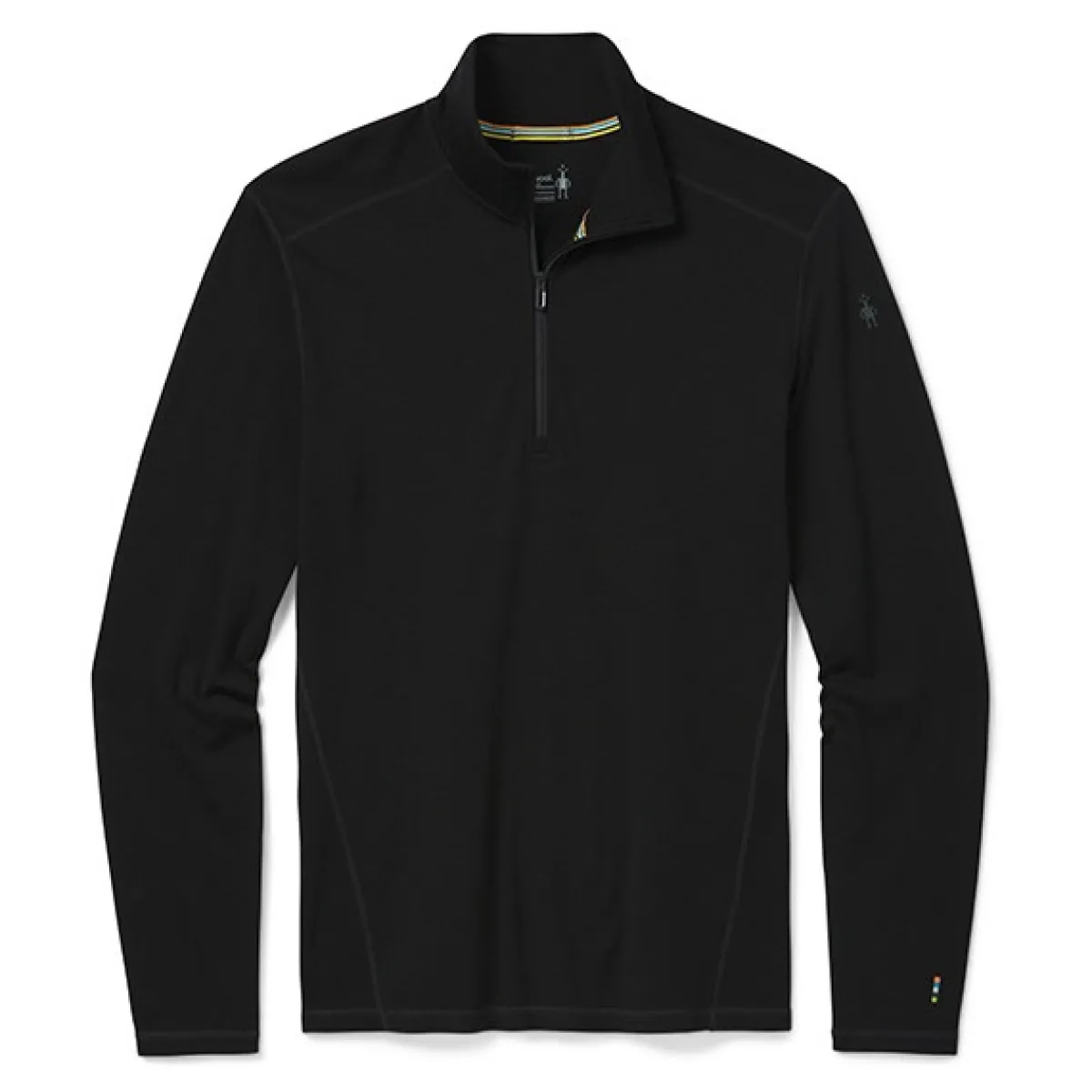 Smartwool M's Merino 250 Baselayer 1/4 Zip Boxed men's thermal t-shirt Black Clearance