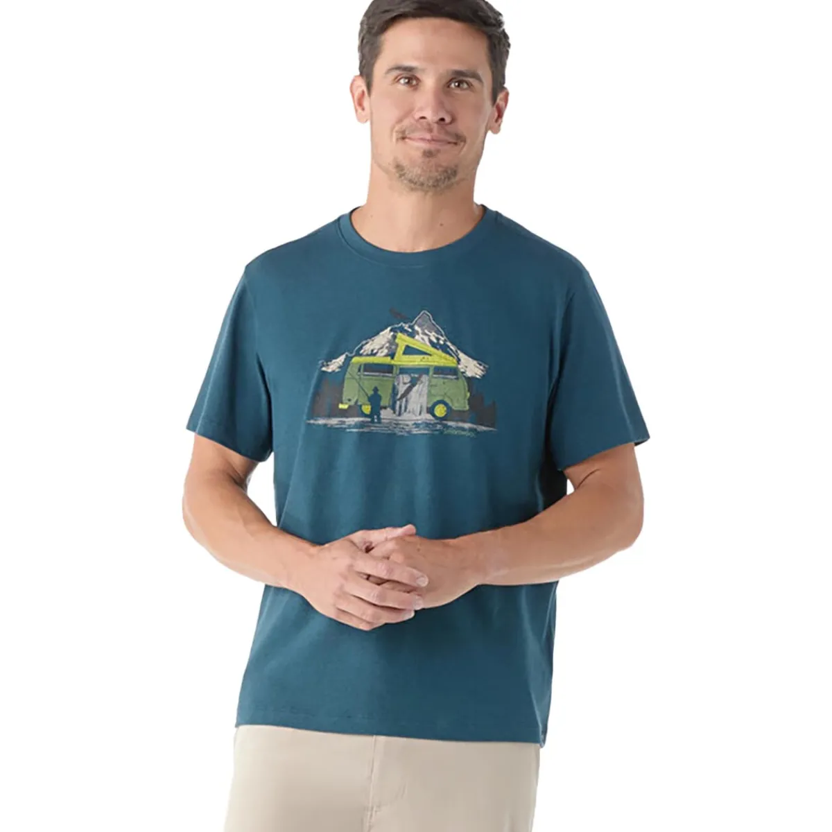 Smartwool River Van Graphic Short Sleeve Tees t-shirt Twilight Blue Shop