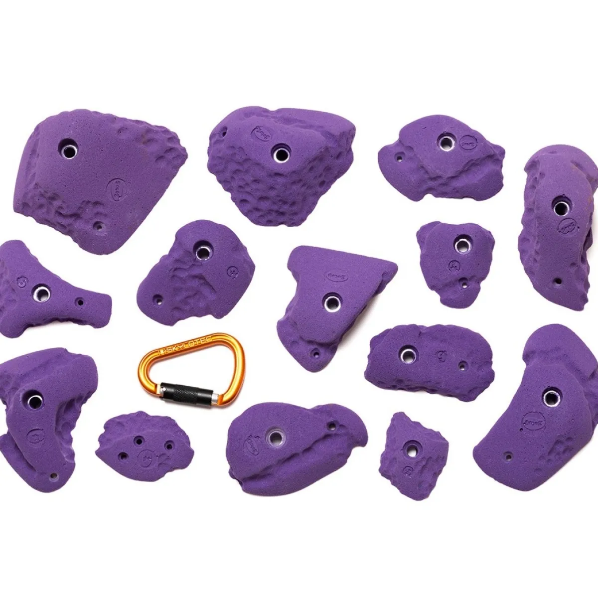 Smog mixed set 14 - 14 climbing holds New
