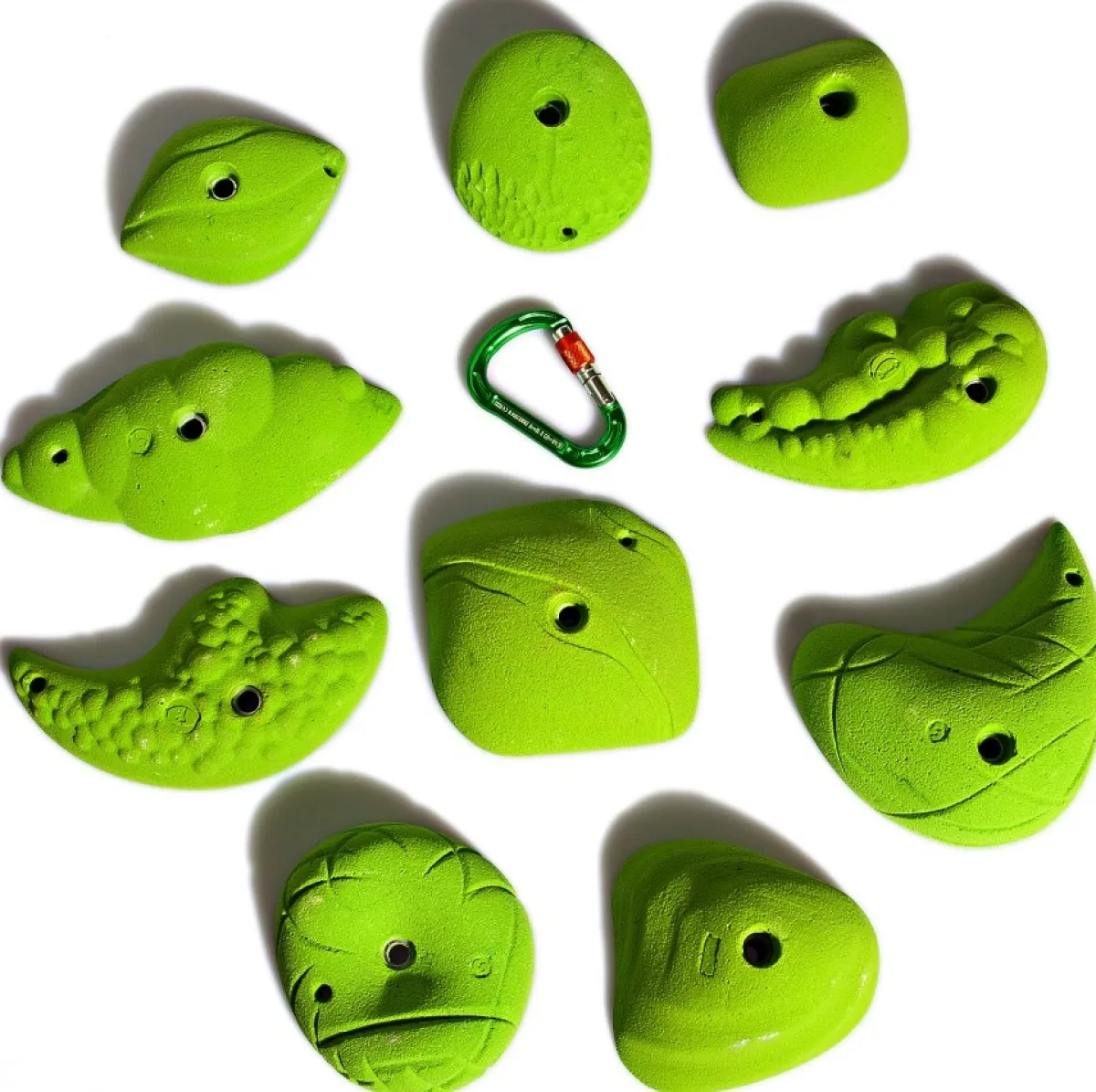 Smog slopers set 01 - 10 climbing holds Hot