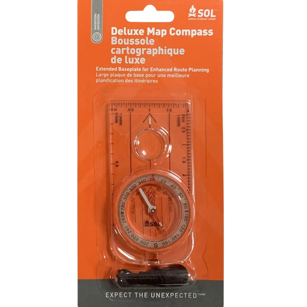 SOL Deluxe Map Compass Clearance