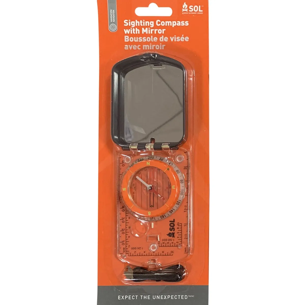 SOL Sighting Compass With Mirror Clearance
