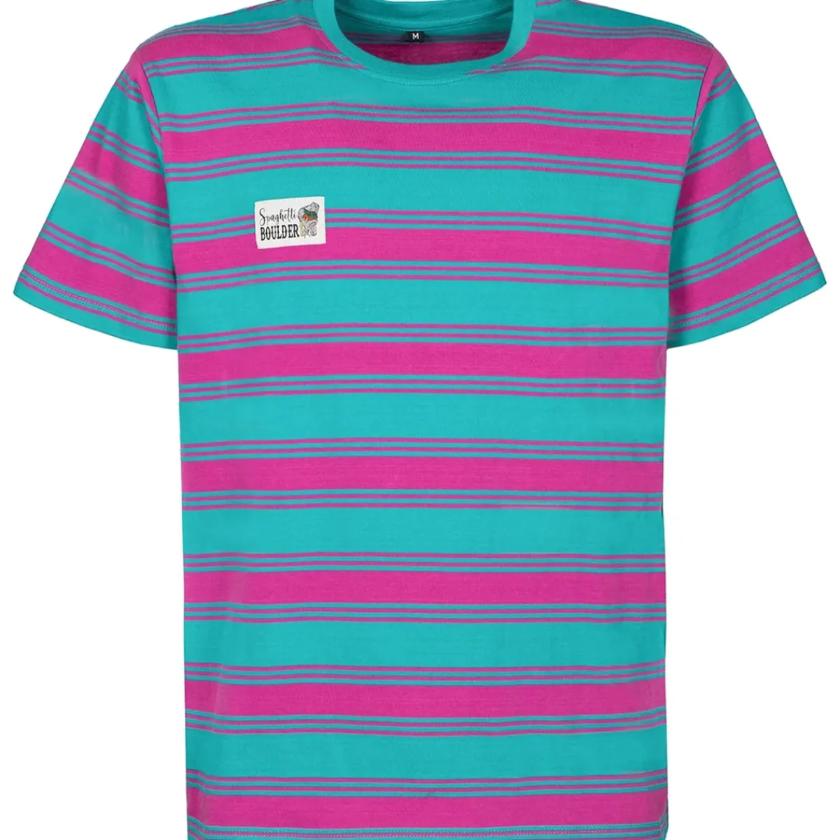 Rock Experience Spaghetti Boulder Fettuccini SS Man T-Shirt Blue/Fuxia Sale