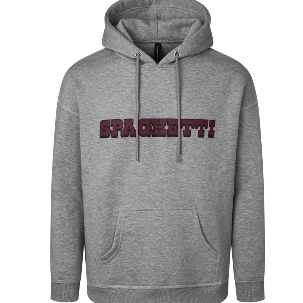 Rock Experience Spaghetti Boulder Raviolo P.1 Hoodie Man Fleece Grey Melange Fashion