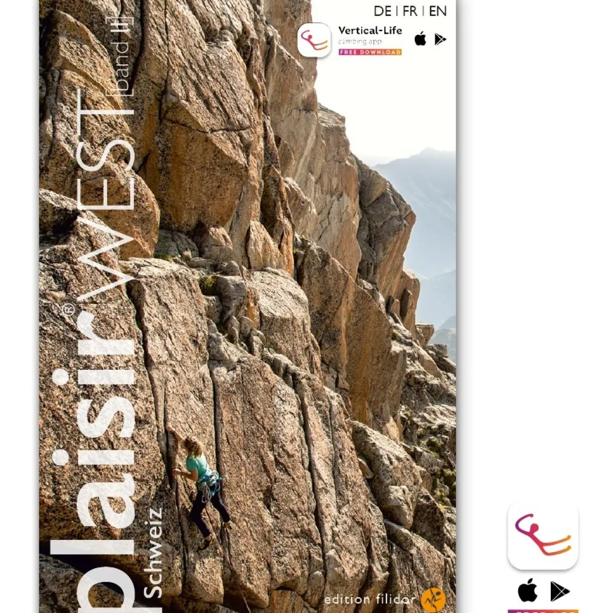 Vertical Life Schweiz Plasir West Vol. 2 climbing guidebook Discount