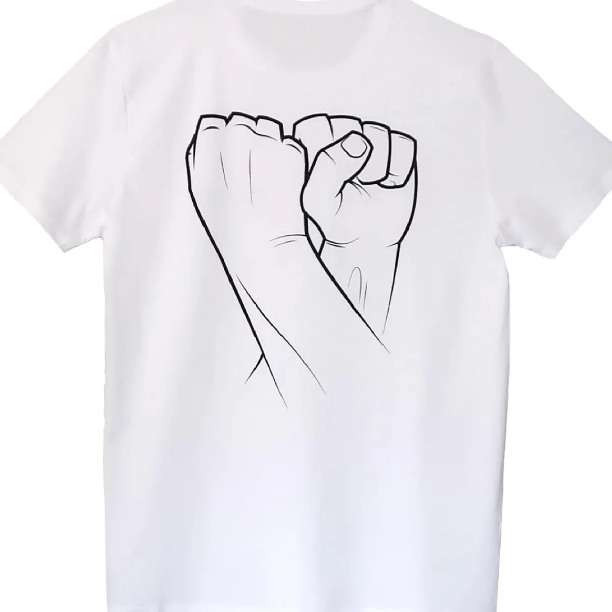 Wide Boyz Double Fist Stack men's t-shirt White Best