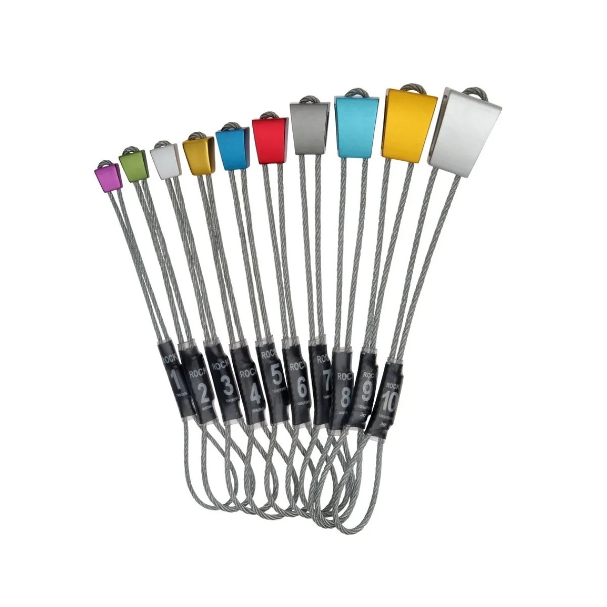 Wild Country Rock On Wire Anodised Set 1-10 climbing nuts Online