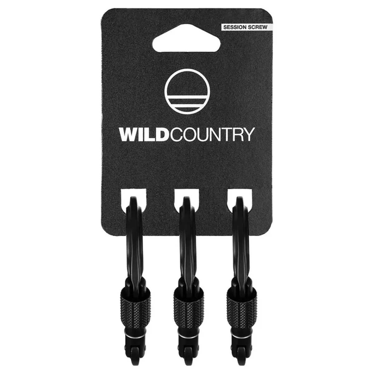 Wild Country Session Screw Gate 3 Pack climbing carabiner Black Store