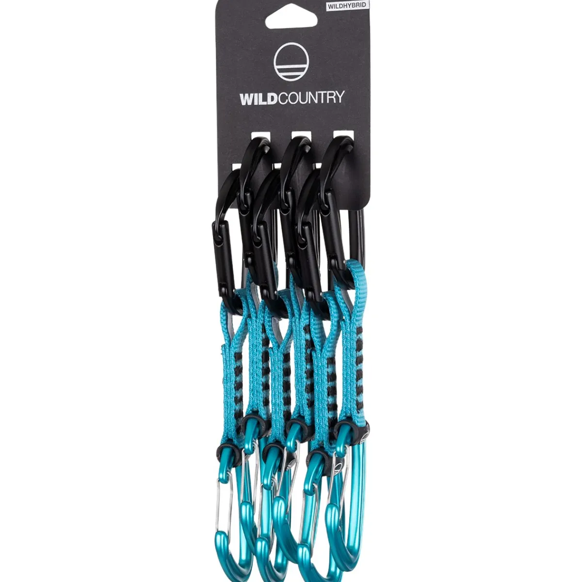 Wild Country Wildhybrid Quickdraw 6-pack climbing quickdraw Black/Turquoise New